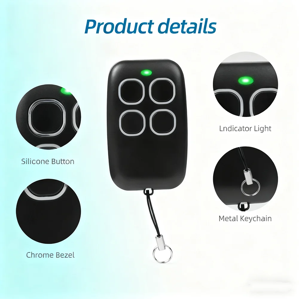 Universal Duplicator Garage Remote Controller Command Clone Self-copying Automation Gate 433Mhz Fixed Code