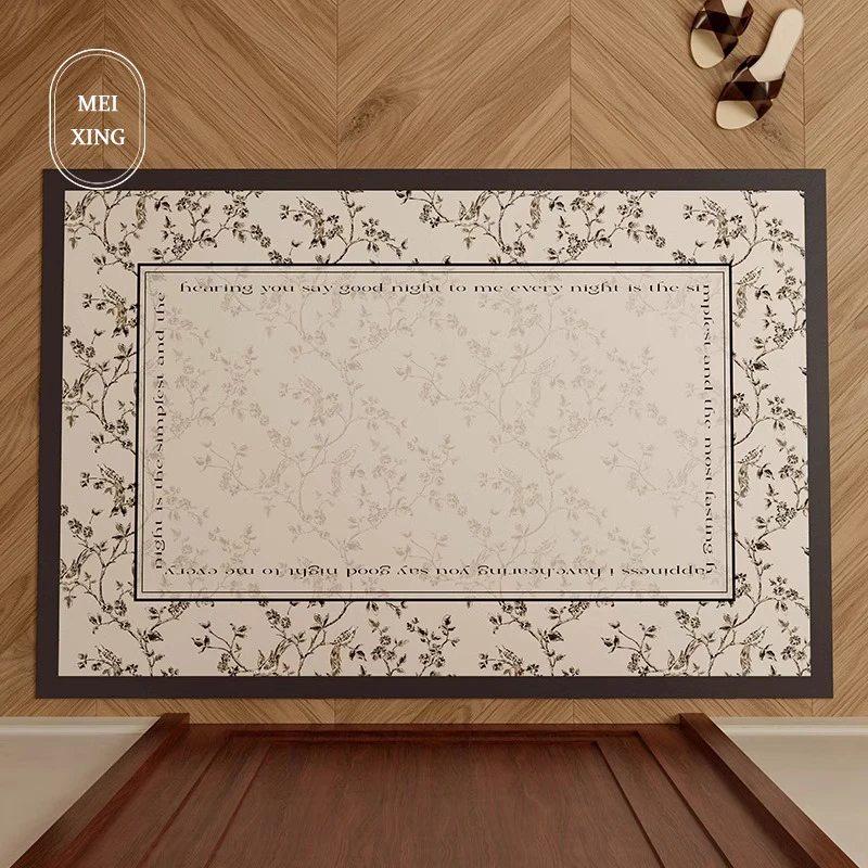 

Home Entrance Rug Large Size Welcome Door Mat Corridor Mats Non-slip Kitchen Carpet Pvc Leather Fabric Waterproof Anti-slip 도어매트