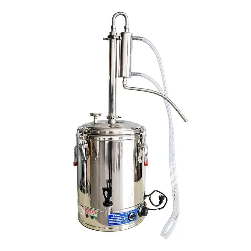 Household Stainless Steel Still Wine Water Distilled Machine Moonshine Whiskey Twin Tower Toaster Custom Alcoh-ol Distiller view 5