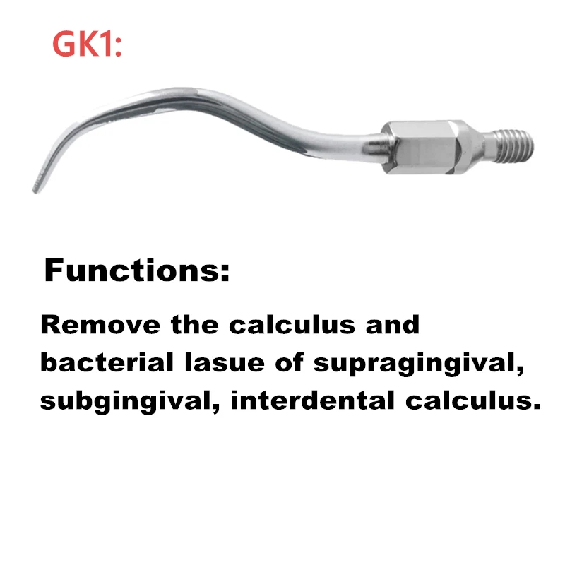 ทันตกรรมทันตกรรม Air Scaler เคล็ดลับสําหรับ KAVO SONICFLEX/SIRONA ทันตกรรม Scaling Tips GK1 GK2 GK3 GK4 สําหรับถอดแคลคูลัส/แบคทีเรีย