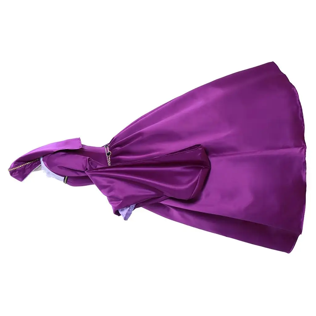 Vestido de la época victoriana, de la reina Isabel Tudor, de la época renacentista, de la Edad Media, de Ana Bolena, vestido morado, disfraz de Ana Bolena.