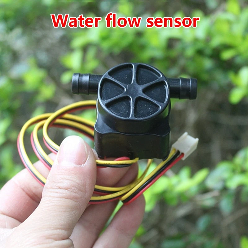 Water Flow Sensor Hall Effect Flow Sensor Rated Voltage DC 5V Water Control Flowmeter Coffee Machine Water Dispenser Flow Meter