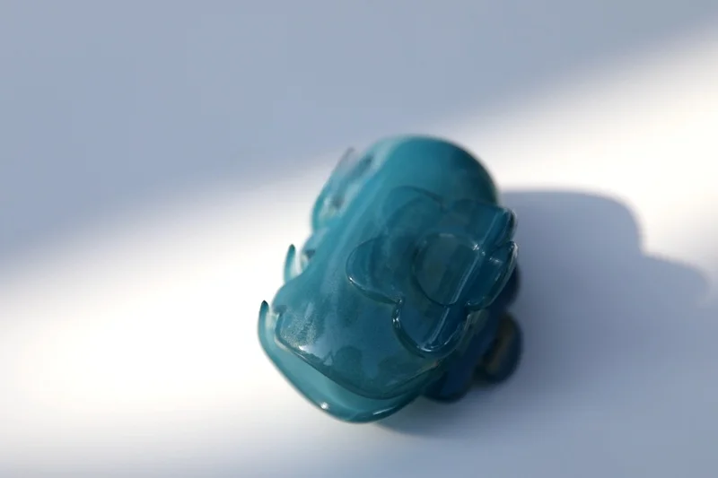 Elastiques-a-cheveux-en-acetate-bleu-de-taille-moyenne-67-mm-pour-chignon-accessoires-de-coiffure-tendance-par-zhang-xiaohui