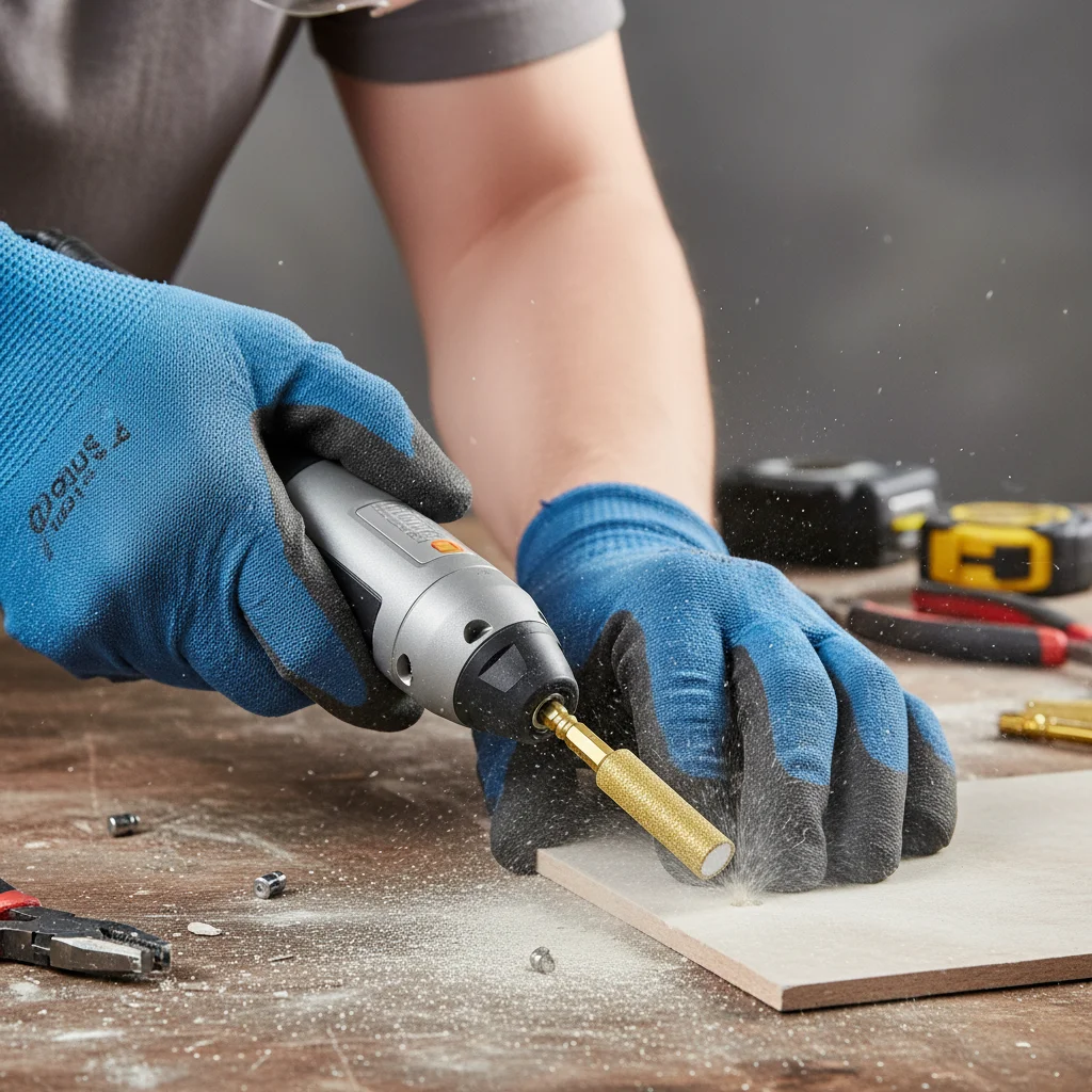 

Hexagonal Shank Dry Ceramic Tile Diamond Drill Bit Portable Multifunctional Hole Openers Trimming Dry Drilling Heads