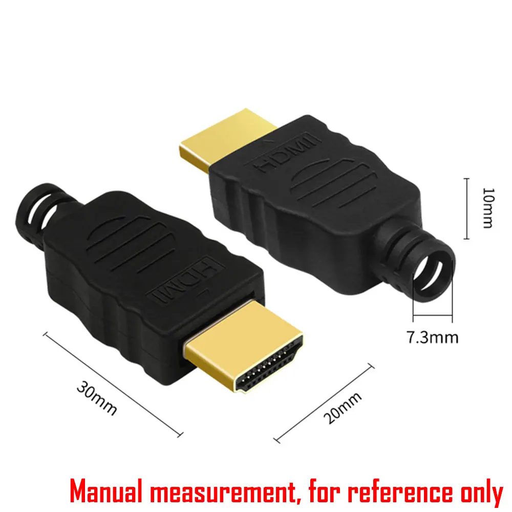 HDMI-Compatible  Gold-plated Soldered Male Connector Terminals With Box Solder Joint Conector Repair Kit