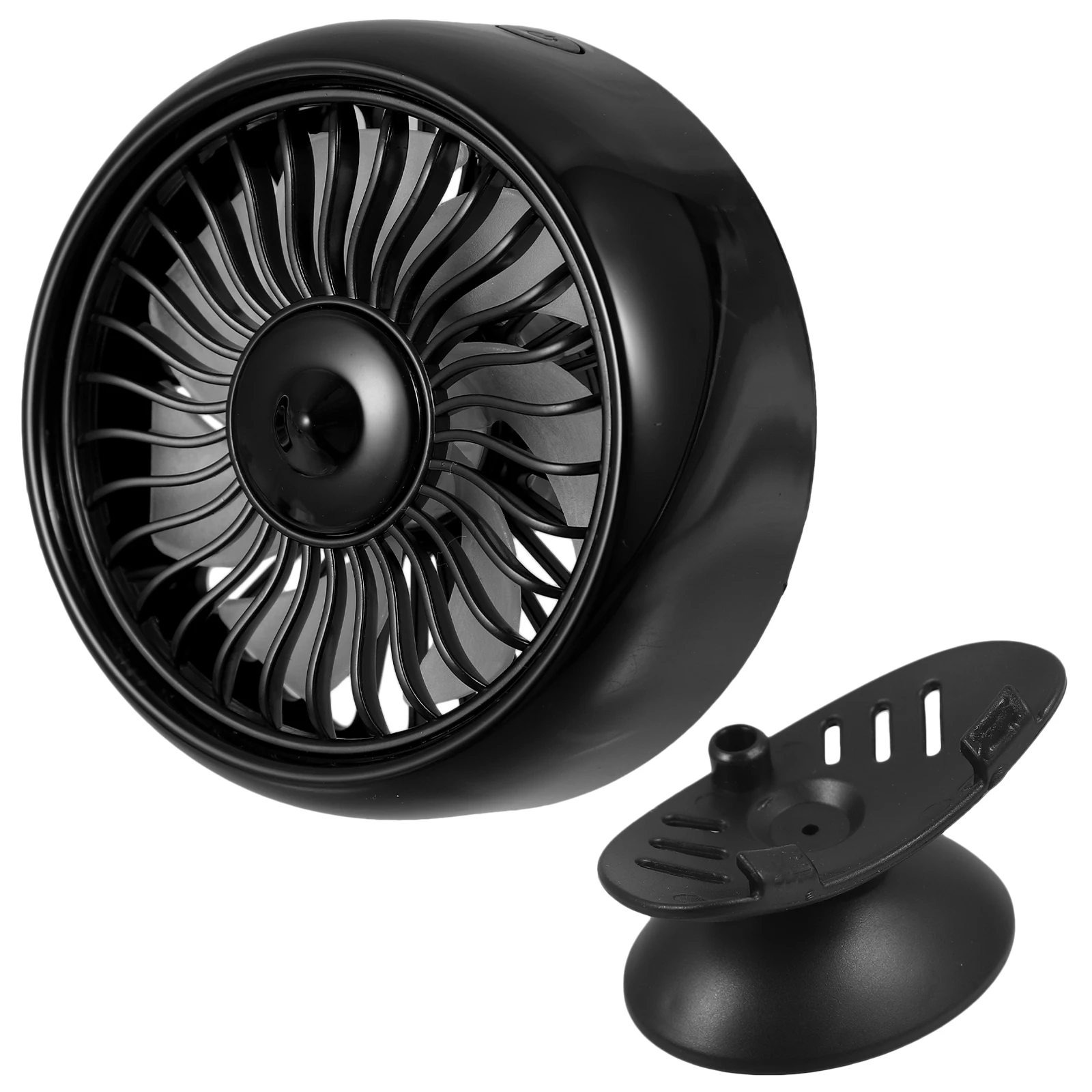 

Car Fan Cooling USB Dashboard Portable Truck Blow Cold Air 12V Silver Mini Machine for Car Home Office Vehicle