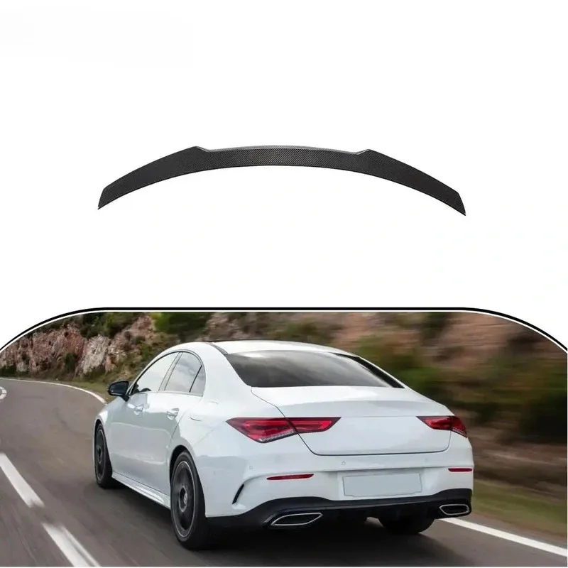 

Carbon fiber C118 W118 rear spoiler wing CLA CLA250 CLA200 sedan 2019 2020