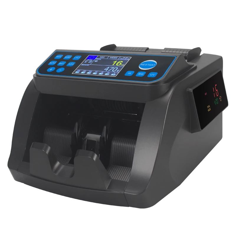 6000E EURO Money Counter Fake notes Detector Mixed Value Amount counter Money Counting Machine