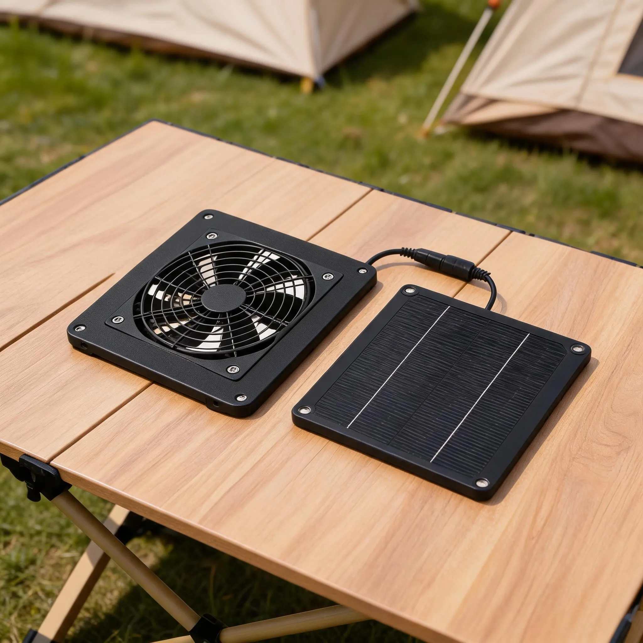 Solar Powered 12V 3W Ventilation Fan 76.3CFM, Compact Design For Pet House Chicken-Coop Shelter & Shed Use