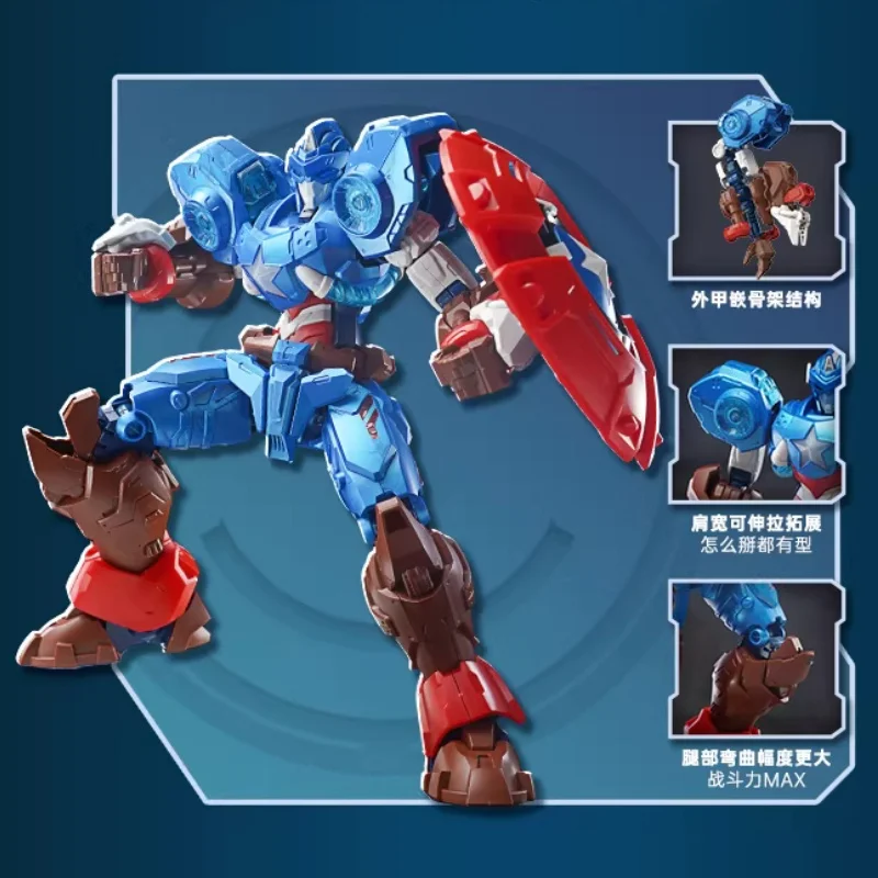 Keeppley Marvel Mech Super Star Edition Building Blocks Assembly Model Thor Thanos Action Figure Black Panther Ornament Toy Gift