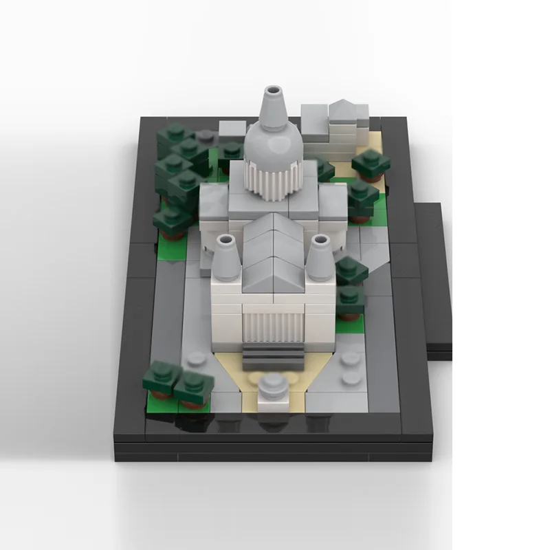 City Street View Model MOC Building Bricks St.Paul's Cathedral Modular Technology Children Holiday Gifts Assemble Toys Suit