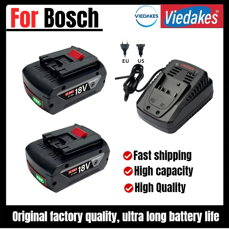 

8.0Ah Battery for Bosch 18V Tools, Replacement for Bosch GSR Drill, GWS Angle Grinder, GST Jigsaw, and All 18V Series Tools