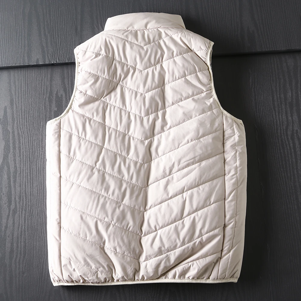 Riscaldamento elettrico a temperatura controllabile isolamento uomo inverno colletto alla coreana Clip in cotone gilet addensato gilet da esterno