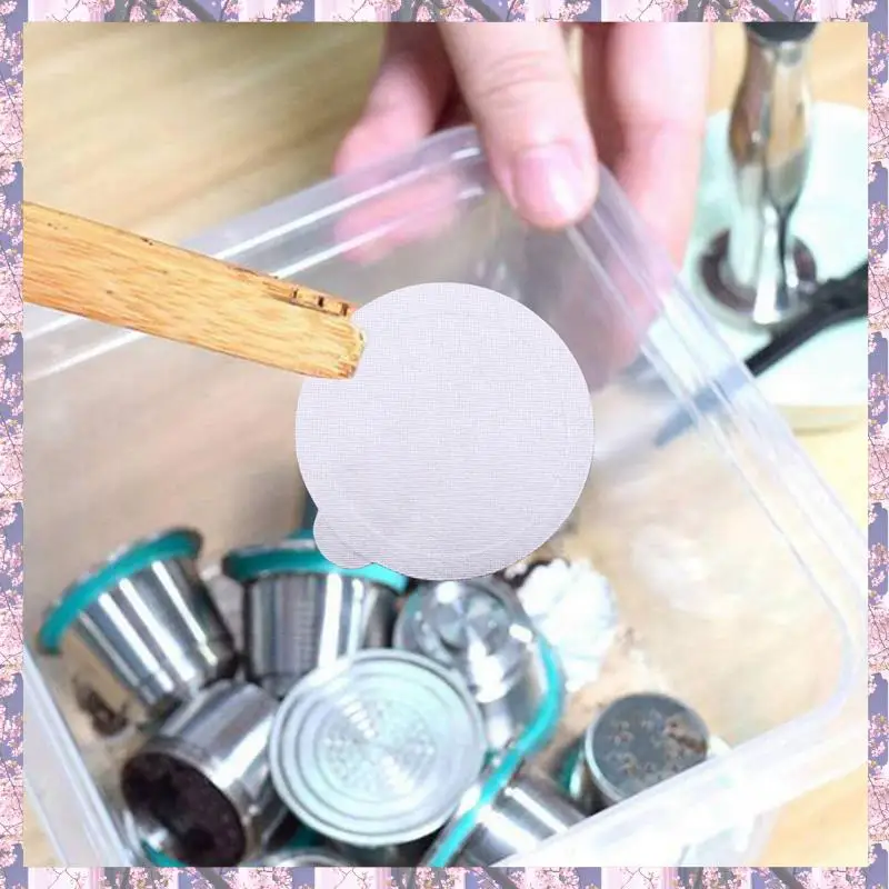 

800PCS Aluminum Espresso Lids Foils Seals To Reusable Capsules Coffee Pod Compatible For Nespresso Not For Diameter 37Mm