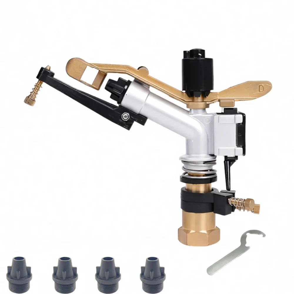 Durable Metal Rocker Sprinkler 360 Degree Automatic Water Applicator For Agriculture Greenhouse Garden Dust Suppression