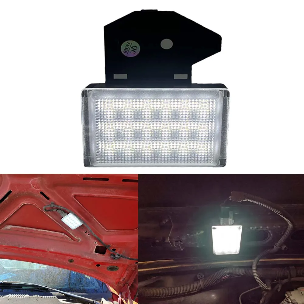 

For Jeep Cherokee Wrangler Dodge RAM 1500 2500 3500 4500 5500 Chrysler Car LED Under Hood Lights Engine Lamps White 12V 6000k