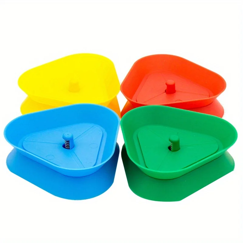 [ABS |   Triangolo] Porta carte da gioco in ABS a forma di triangolo da 4 pezzi/set |   per giochi da tavolo e poker