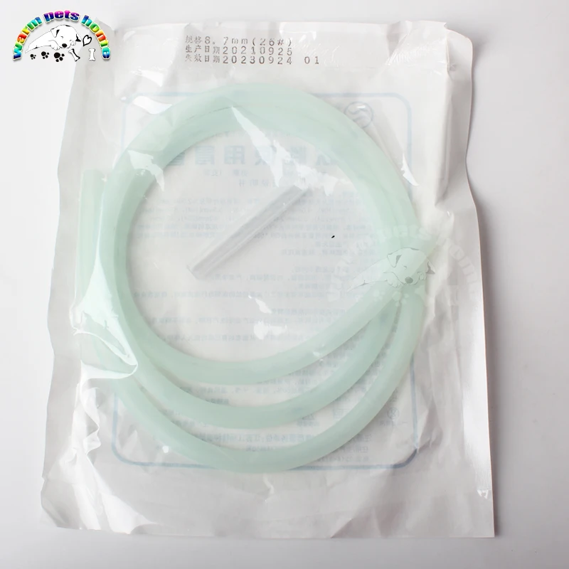 Stomach Tube with Centimeter Marks Silicone Rubber Feeding Tube for Human Dog Cat Animals Veterinary