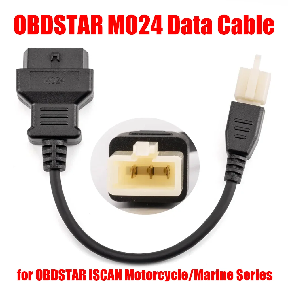 Кабель передачи данных OBDSTAR M024 для диагностического адаптера OBDSTAR ISCAN для мотоциклов/судов, соединительные кабели и аксессуары.