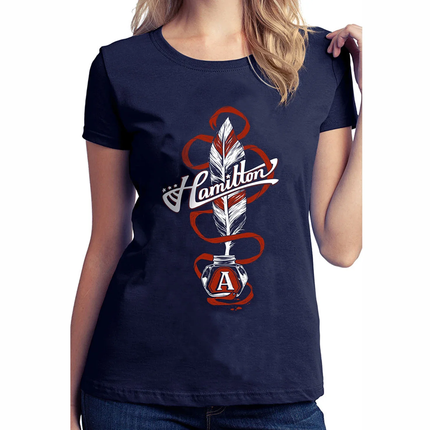 

Alexander Hamilton T-Shirt Hamilton Musical Quill Hand