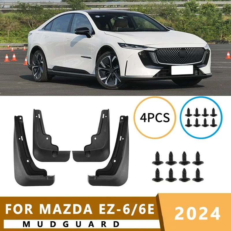 

Mud Flaps Fit for MAZDA EZ-6/6E 2024 Mudguards Tire Fenders Splash Proof Accessories Wheel Guards 4ps