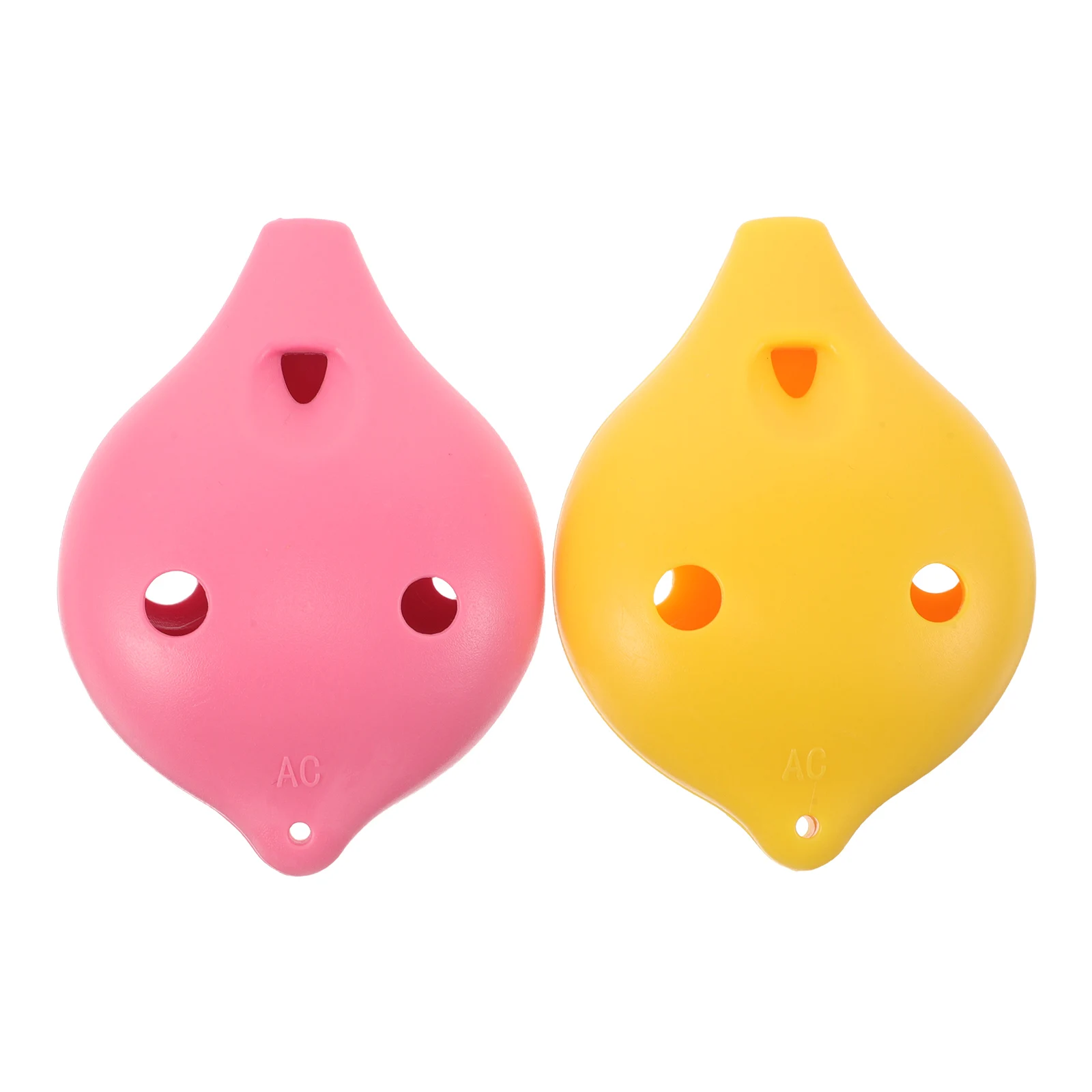 

2pcs 6-Hole Ocarina Resin Abs Kids Wind Instrument Portable Music Training Student Beginner Alto Instrument Mini