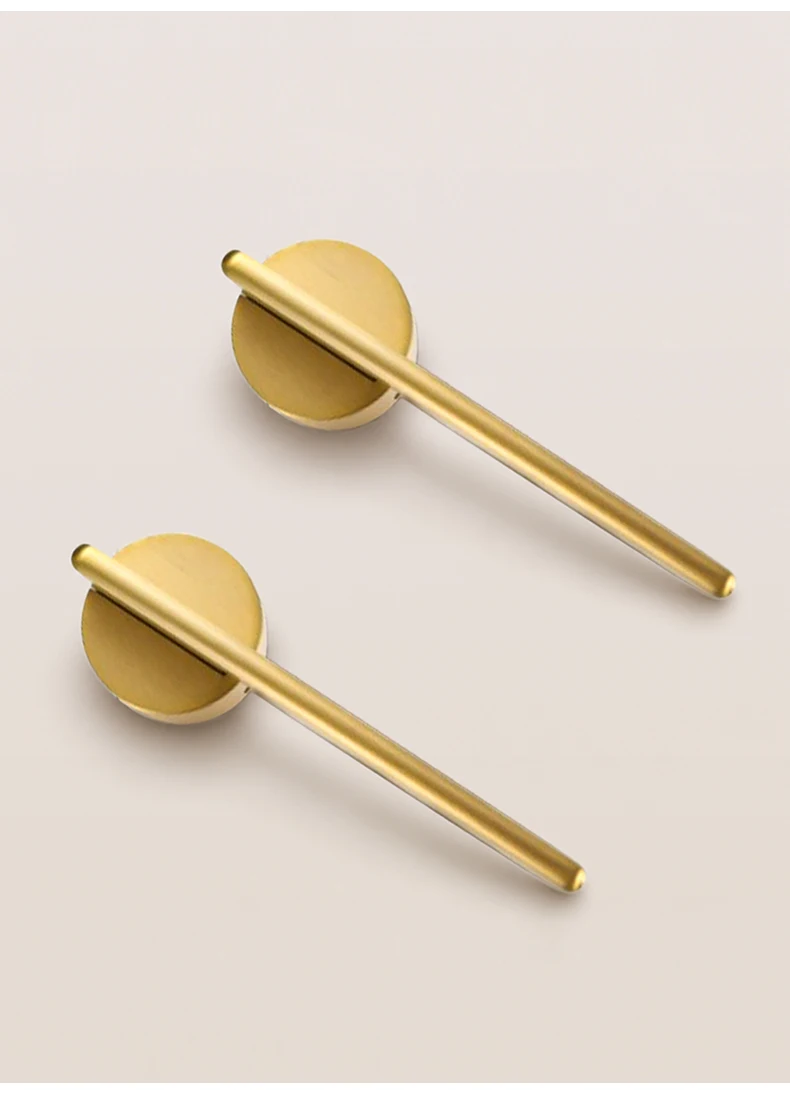 DOOROOM Türschloss-Set aus massivem Messing, matt gebürstetes Kupfer, Türschloss, leichtes Luxus-Schlafzimmerschloss, Flurschloss, Dummy-Schloss – Detail 10