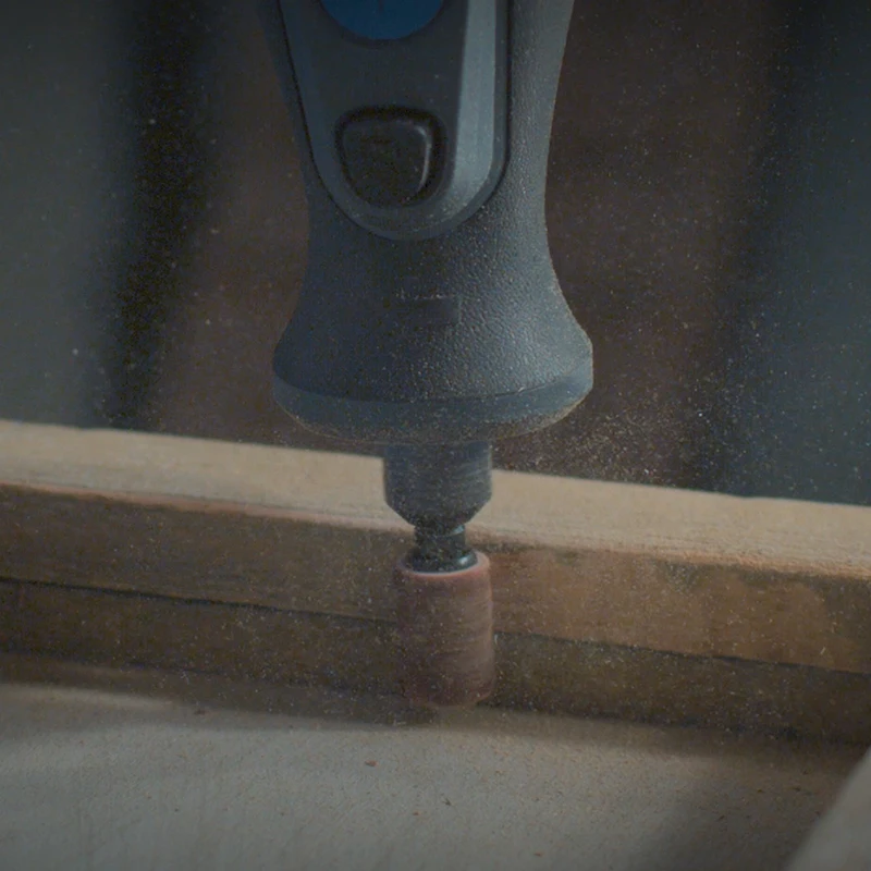 Imagem -06 - Dremel Drmp438 Kit de Lixamento Peças mm 120 Grit Abrasivo Ferramentas Rotativas Acessórios de Moagem