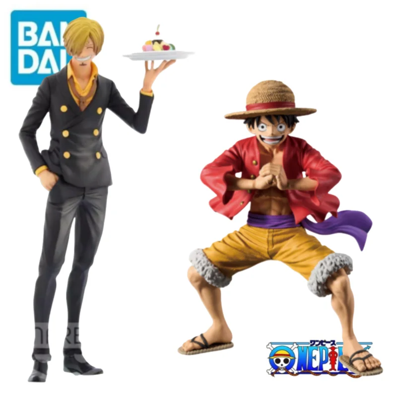 

In Stock Original Bandai Banpresto Holiday Gifts 100% Genuine Sanji Monkey D Luffy One Piece Figurine Model Statue Ornaments