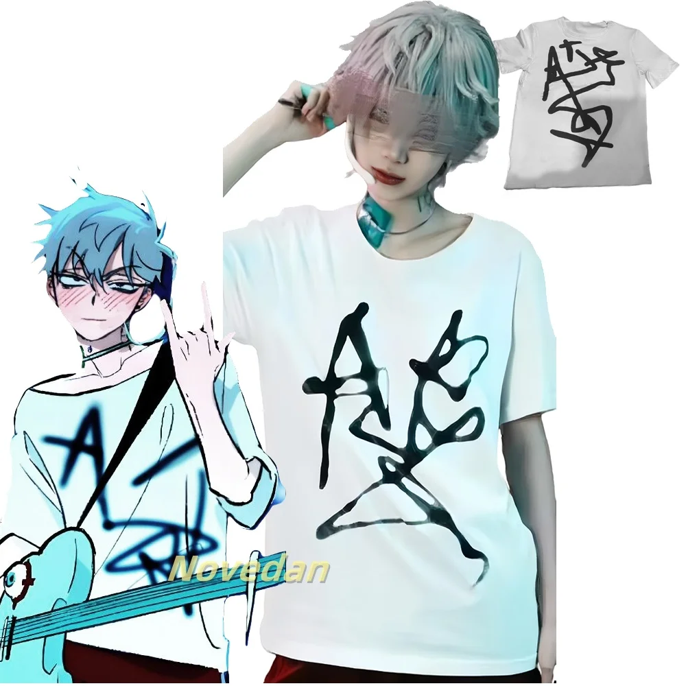 Anime ALIEN STAGE Cosplay Till Casual T Shirt AlienStage Idol Cosplay Halloween Party Kostüm Top T-shirt Leistung Outfit