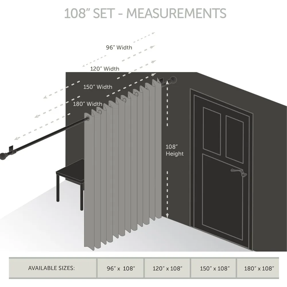 Thermal Insulated Blackout Curtains with Metal Grommets, 180 x 108, Chocolate Brown, Single Panel, Energy Efficient Window Treat