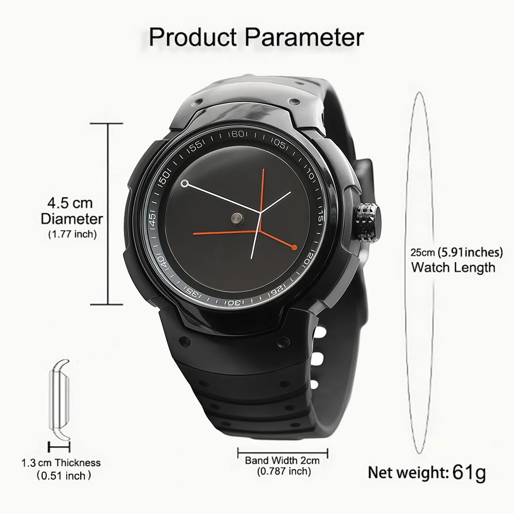 Large Dial Sports-Style Men's Watch, Abstract Pattern Creative Watch, Unisex, Fashionable Gift