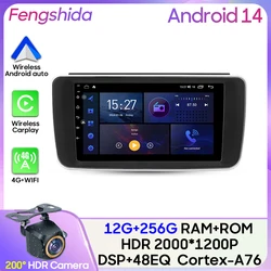 For Nissan Leaf ZE1 2017 - 2024 Car Radio Navigation GPS Carplay Stereo Android Auto Screen Bluetooth Multimedia Player No2din
