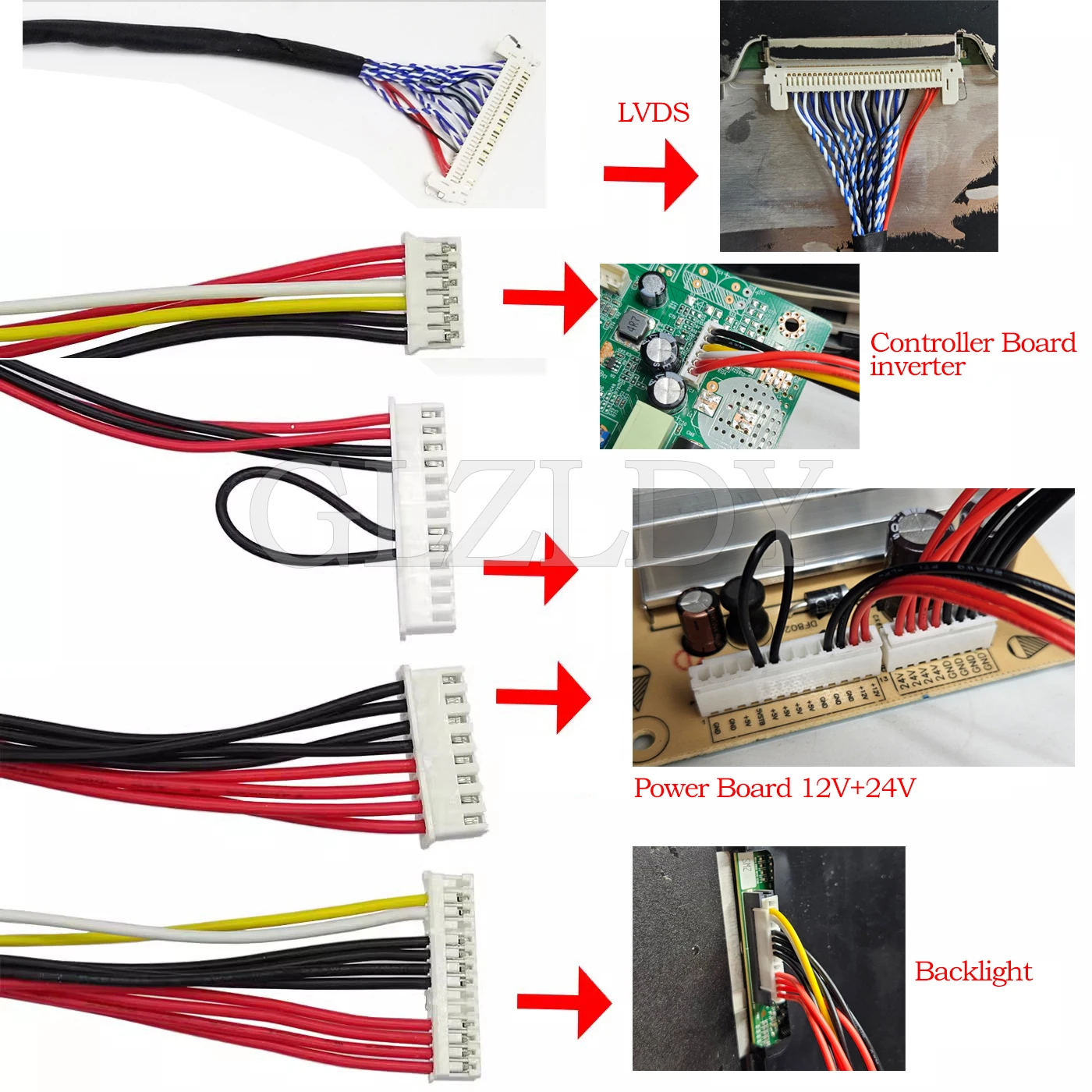 Комплект драйвера 24-дюймового монитора для iMac LM240WU2-SLB3 LM240WU2-SLA1 HDMI + VGA, плата драйвера контроллера ЖК-экрана со светодиодной подсветкой и платой питания