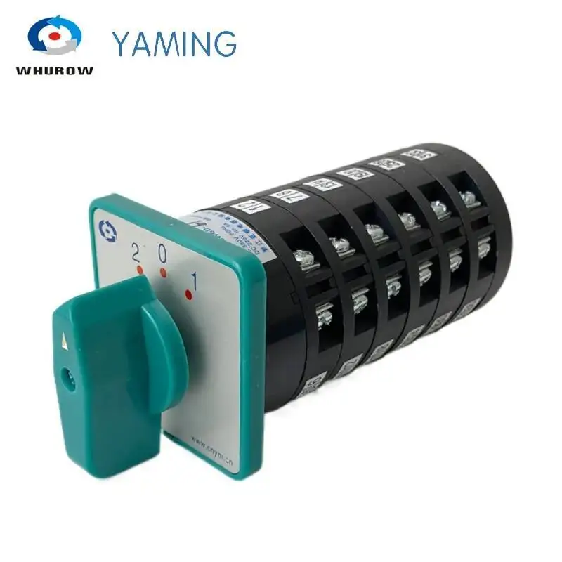 

LW6-6 Универсальный конверсионный поворотный кулачковый переключатель, шестислойный, 5a, 380 В, 3 положения, 6 полюсов, 36 клемм, серебристый контакт