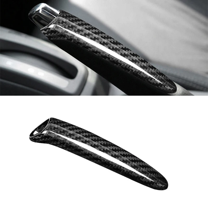 Car Handbrake Grips Cover For Honda Civic 8th 2006-2011 Accessories Real Hard Carbon Fiber Interior Trim Sticker