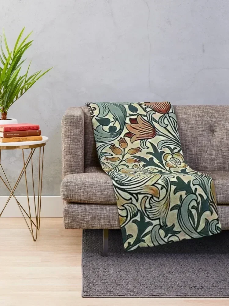 William Morris - floral design Throw Blanket Hair Nap Furrys Softest Blankets