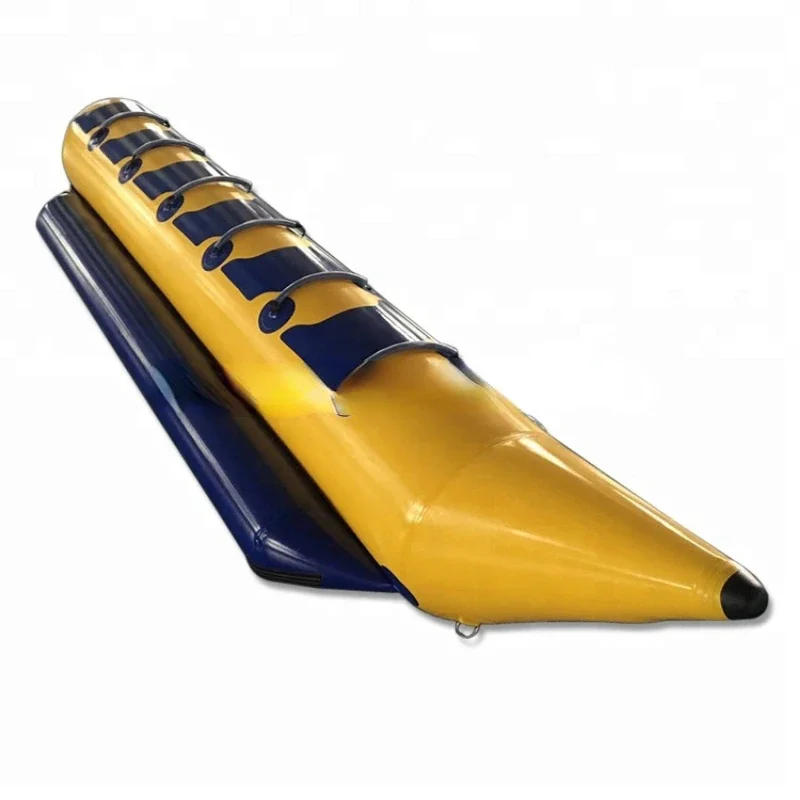 Commercial 6 Person Inflatable Banana Boat Tube For Skiing On Water