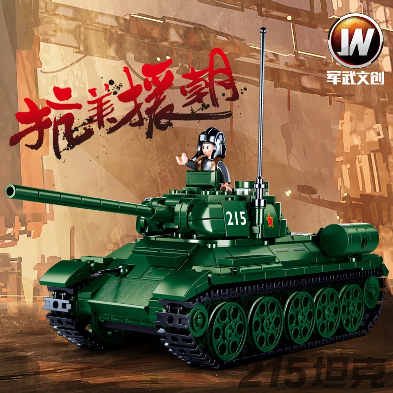 العسكرية STRV103 دبابة قتال رئيسية MBT البلاستيك نموذج الطوب قوة أرضية الجيش الإبداعية اللبنات أرقام مع ملصقات