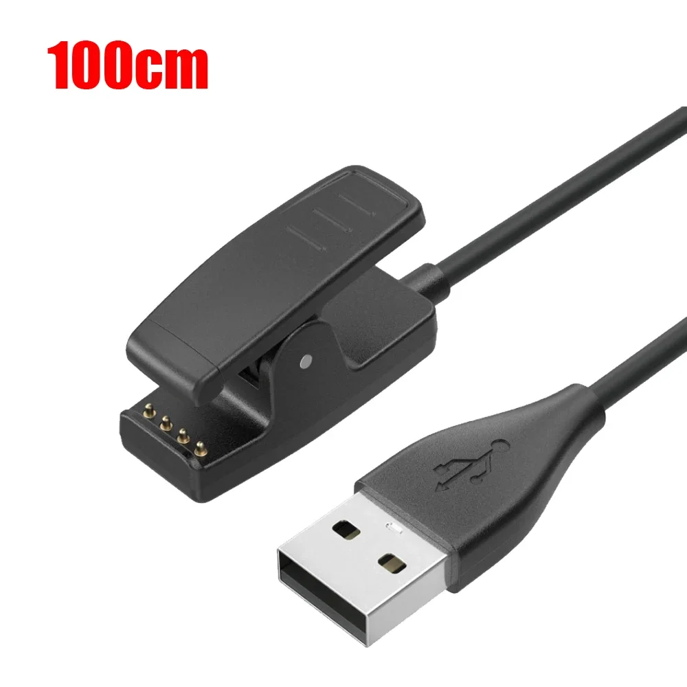 100cm USB Charger For Garmin Forerunner 35 230 235 630 735xt 645 Music Charging Cable For Approach G10 S20 Charger Clip Cradle