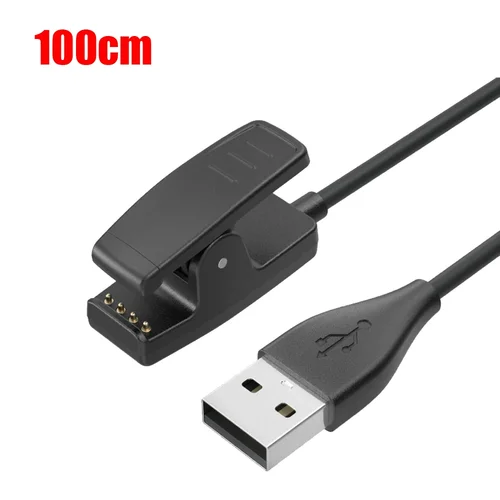 Imagen 1 del producto Cargador USB de 100cm para Garmin Forerunner 35 230 235 630 735xt 645 Cable de carga de música para enfoque G10 S20 soporte de Clip de cargador