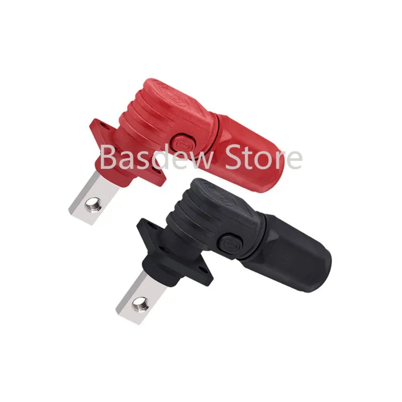 IP67 Waterproof Elbow Power Terminal 120A/200A Battery Energy Storage Connector High Current Quick Plug Terminal Flame Retardant