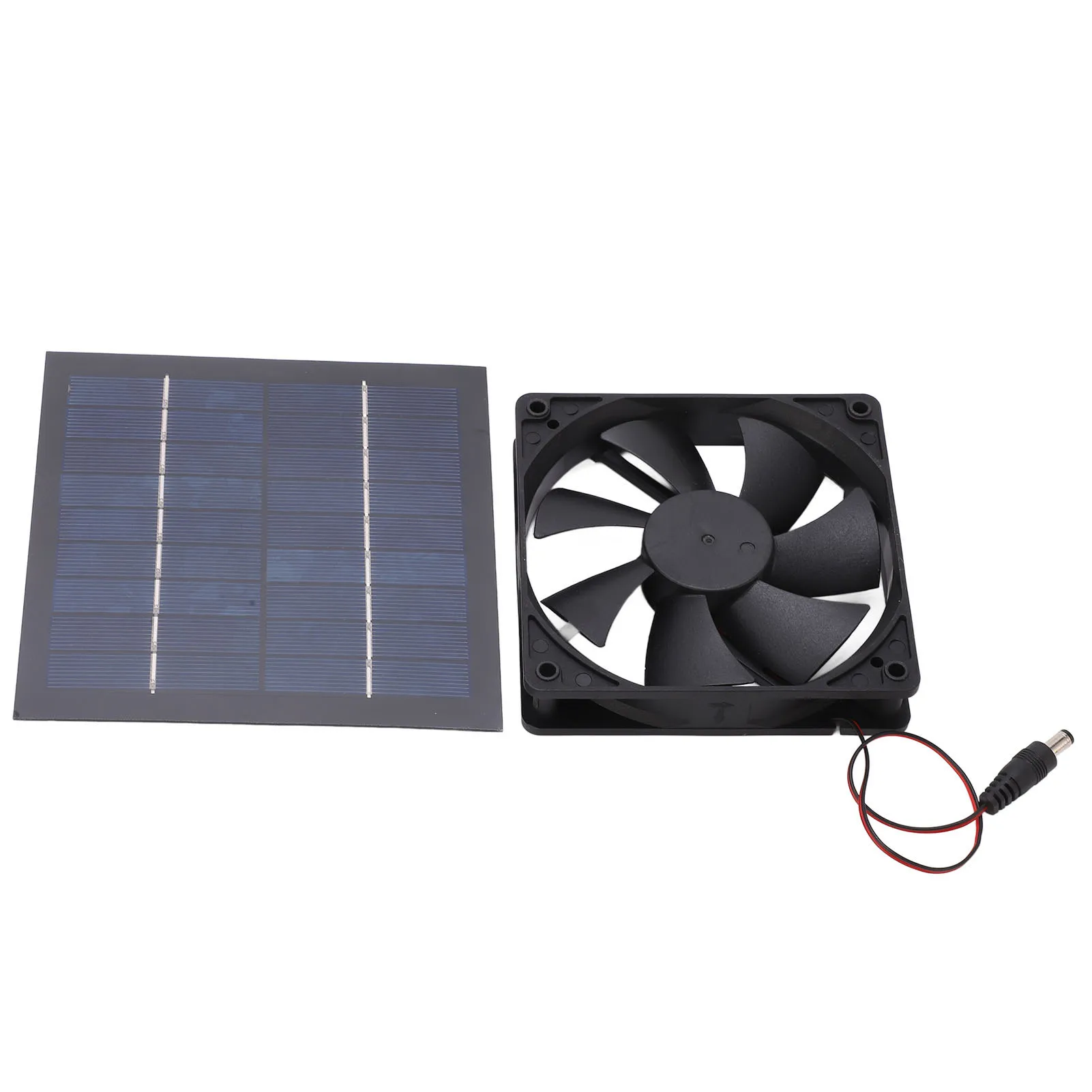 Solar Powered Fan Waterproof IP65 20% Conversion Rate 20W Exhaust Fan For Kitchens Greenhouses Pet Houses Solar Panel Fan Kit