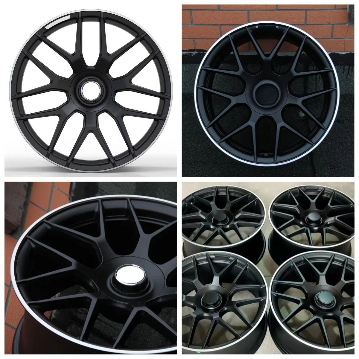 

Two 19-inch * 8.5J and two 19-inch * 9.5J wheels, suitable for the 2016 C-Class saloon Production time: 15–20 days