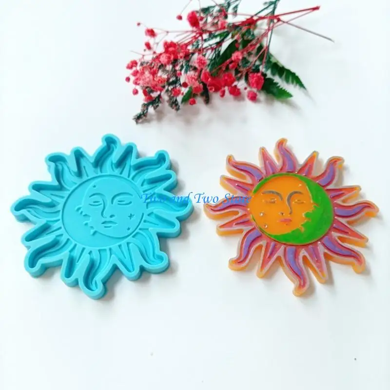 HX6F Resin Silicone Molds Sun Moon Epoxy Molds Resin Casting Molds - view 4