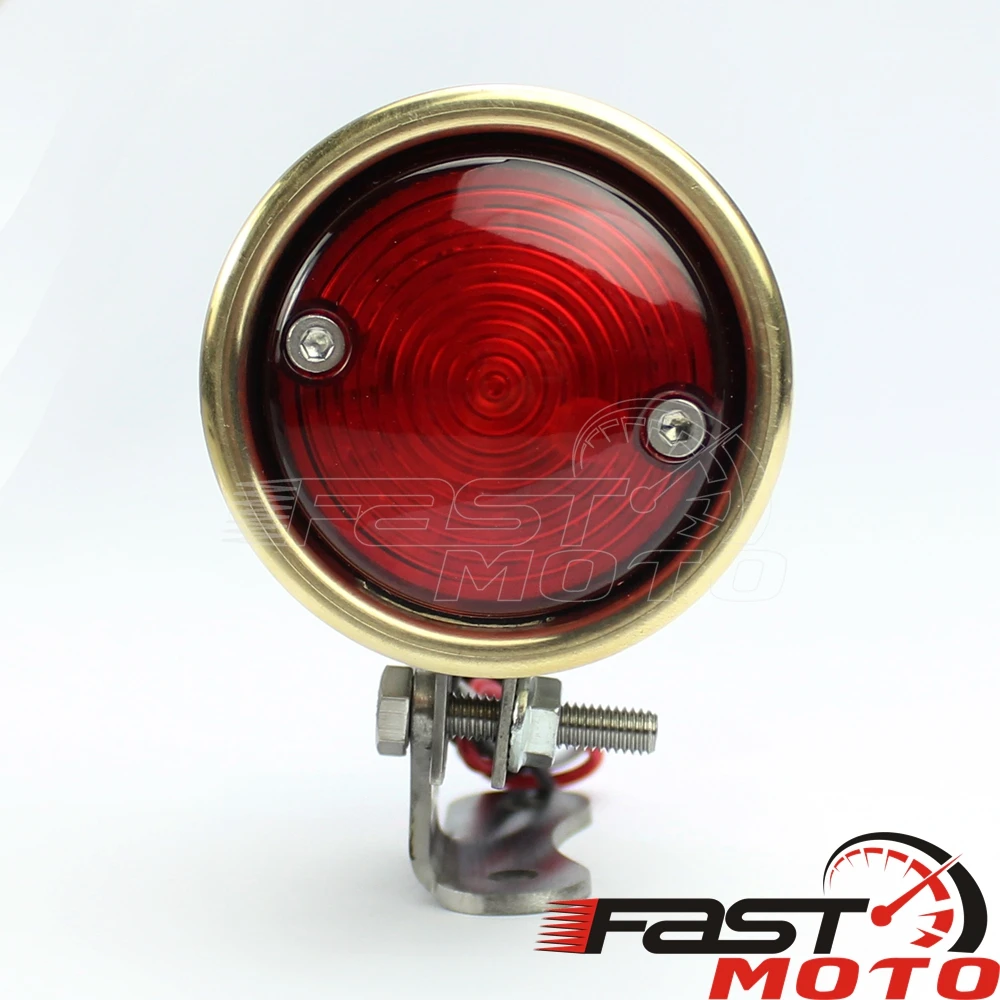 Retro Taillight Universal Cafe Racer Vintage Taillight LED Brake Stop Lamp Motorcycle Bike Tail Light For Harley Honda Scrambler