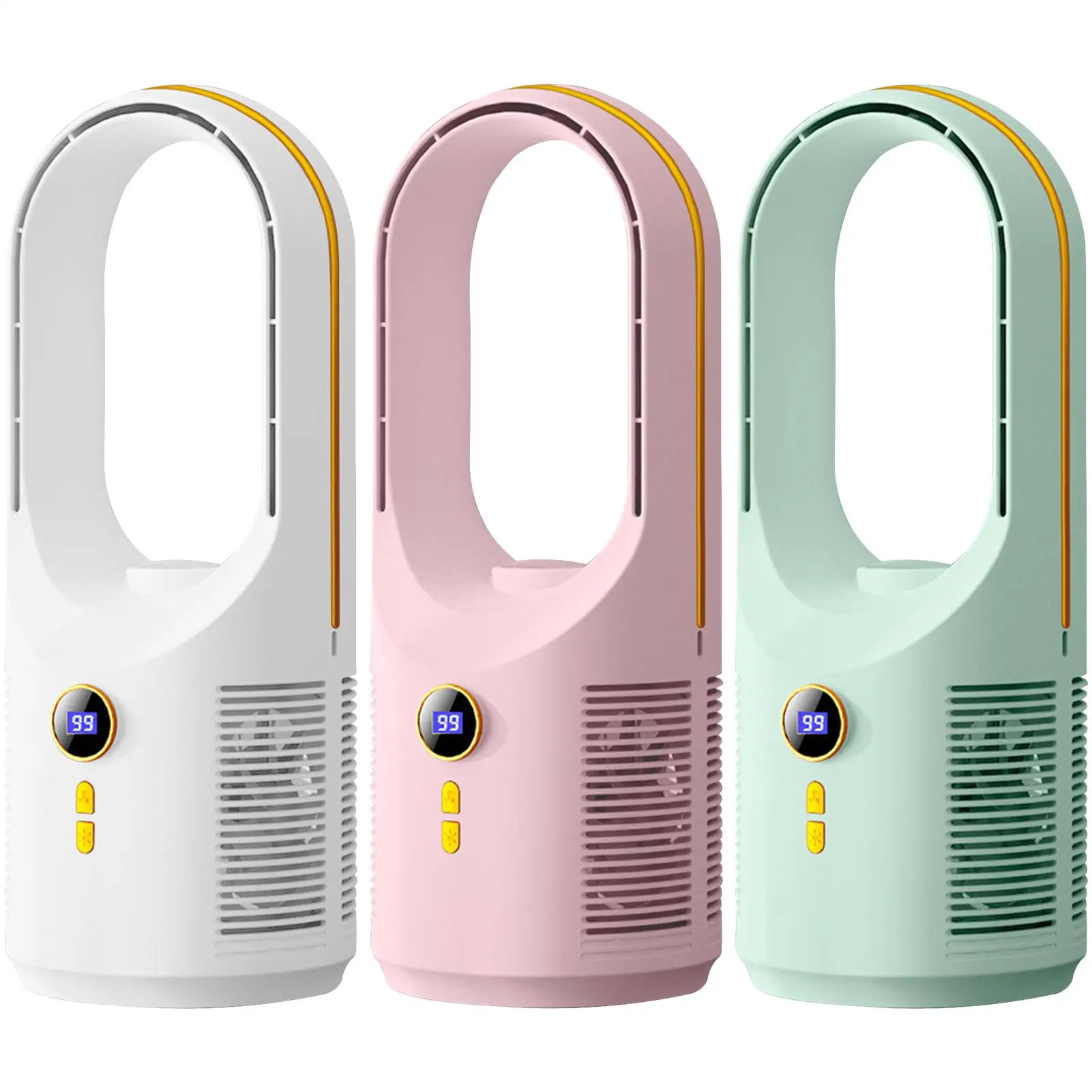 

Маленький безлопастной настольный вентилятор, 5-скоростной тихий безлопастной вентилятор для настольного ночника, 1800 мАч, циркуляционный вентилятор для кемпинга, гостиной