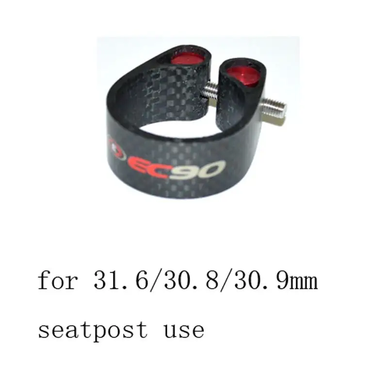 EC90 Full Carbon Fiber MTB Cycling Seatpost Clamp, Road Bicycle Post Seat Clip, 27.2mm, 30.8mm, 31.6mm, New