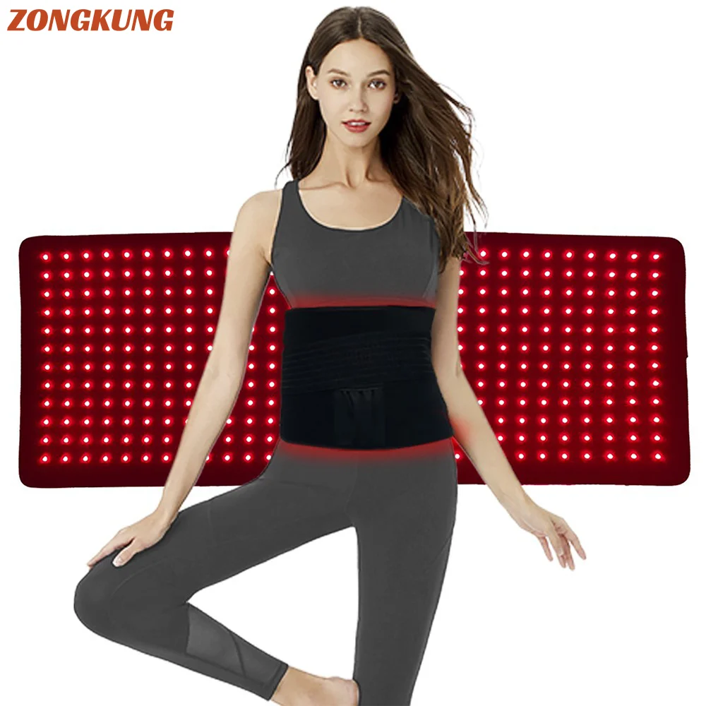 360LED Red＆Infrared Therapy Belt Body Wearable Wrap Large Heating Pad LED Beauty Devices For Face & Body Shoulder Joint Muscle