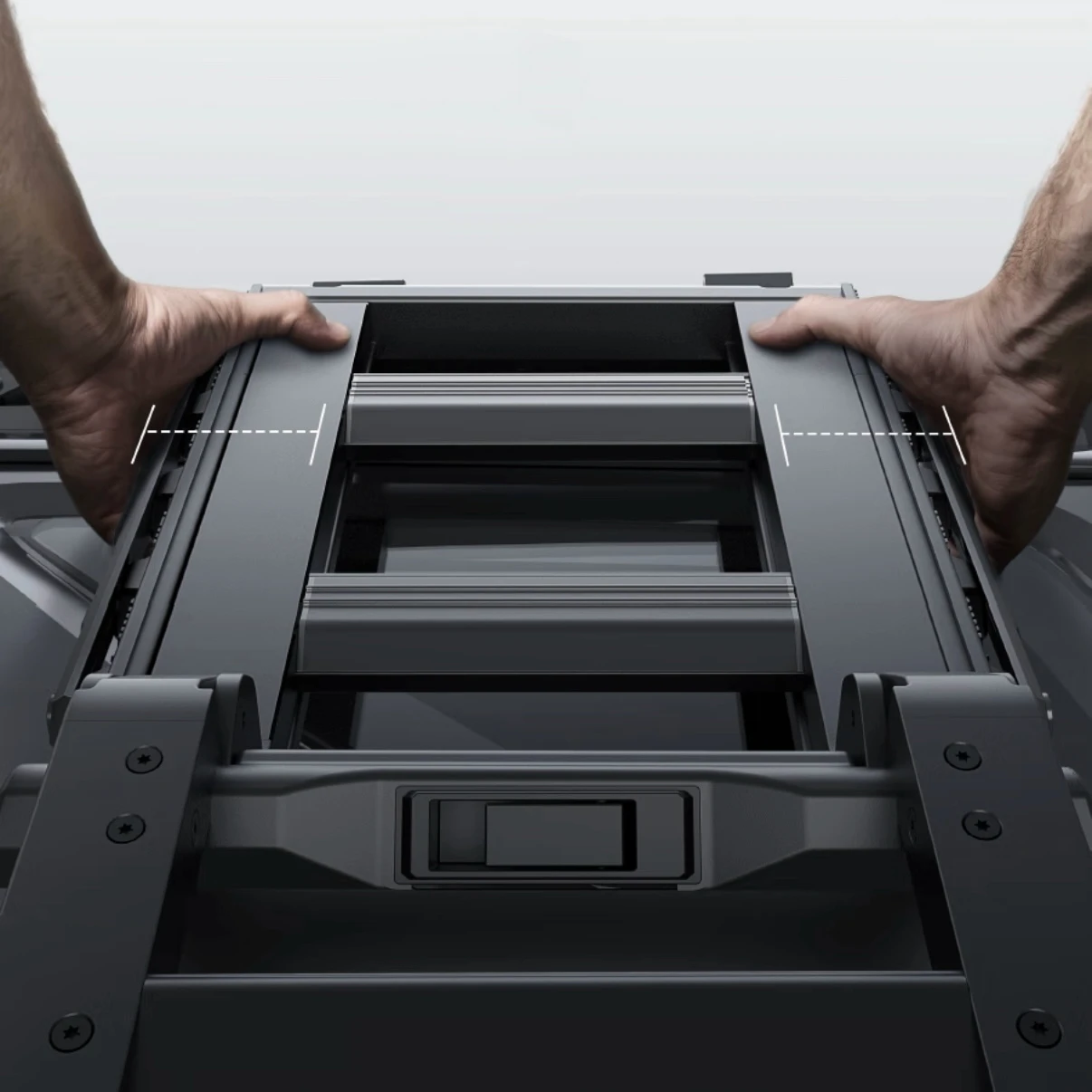 

Aluminum Side Ladder - Foldable & Anti-Slip, One-Click Deployment, Tank 700 Off-Road Modification Part